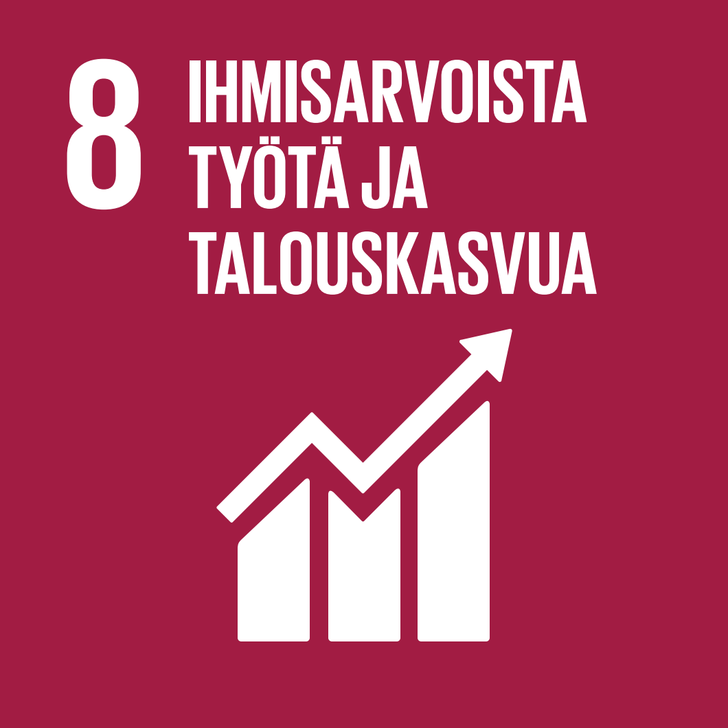 Tavoite 8 - ihmisarvoista työtä ja talouskasvua