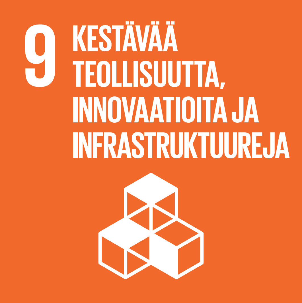 Tavoite 9 - kestävää teollisuutta, innovaatiota ja infrastruktuureja